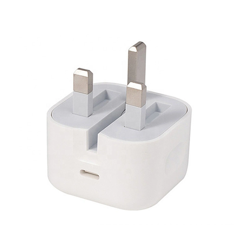 UK Plug 5W/12W/20W Charger Pd Fast Power Charging USB C Power Adapter 5V/3A 9V/2.22A for iPhone Charger