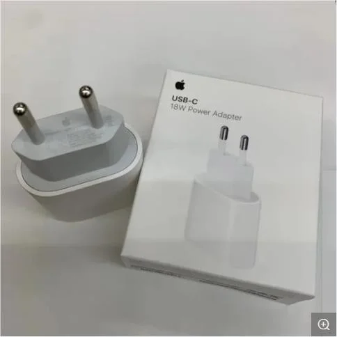 for iPhone 18W EU Plug Charger Pd 18W USB-C Power Adapter for iPhone 11 PRO/12 PRO Max Fast Charger