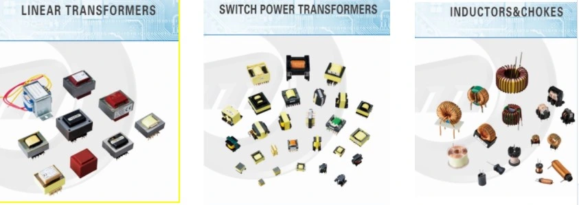 Ee/Ef High Voltage Ferrite Core Power Transformer for Power Supplies