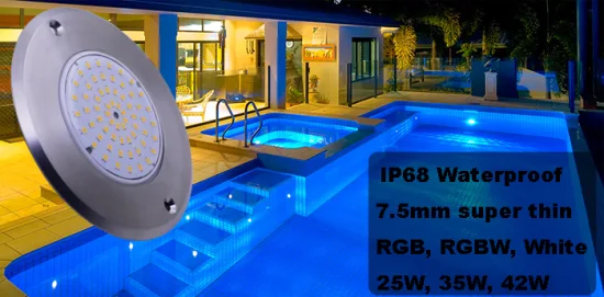 Pool Accessories PC DC12V IP68 Underwater Multicolor RGB LED Swimming Pool Light 30W12V Transformers